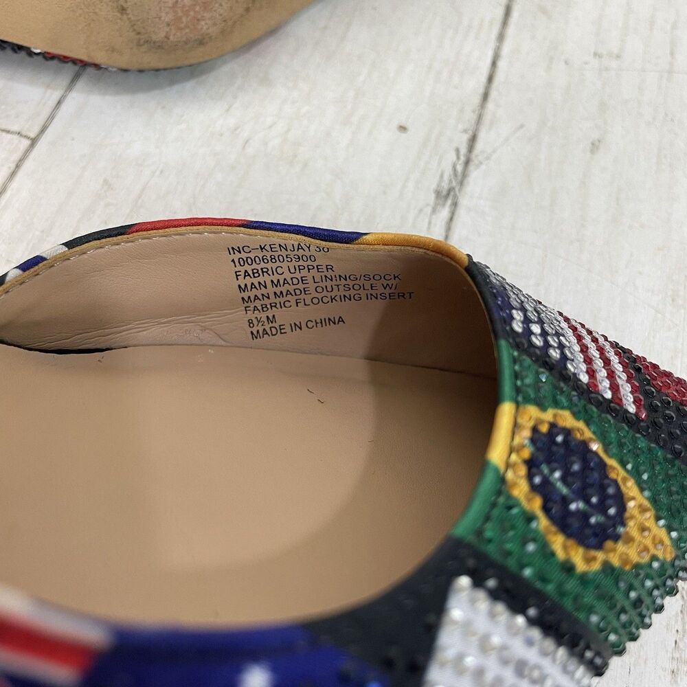 INC International Concepts Colorful Flag Kenjay D'OrsayHeels, Size 8.5 - Picture 9 of 11